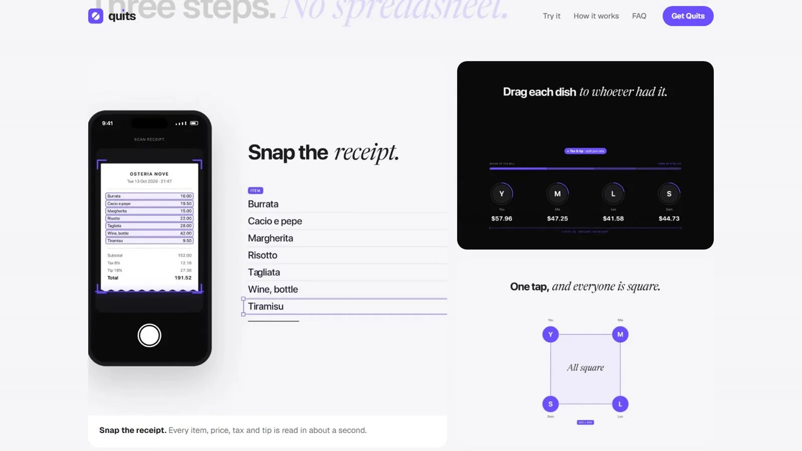 Three steps, with stills from the launch film.